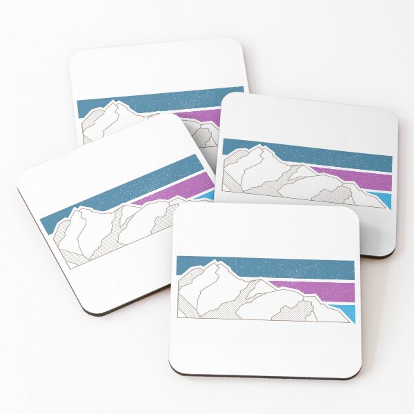 Item preview, Mountain Peaks — Minimalist Geometric Landscape Art designed and sold by Half Mess.