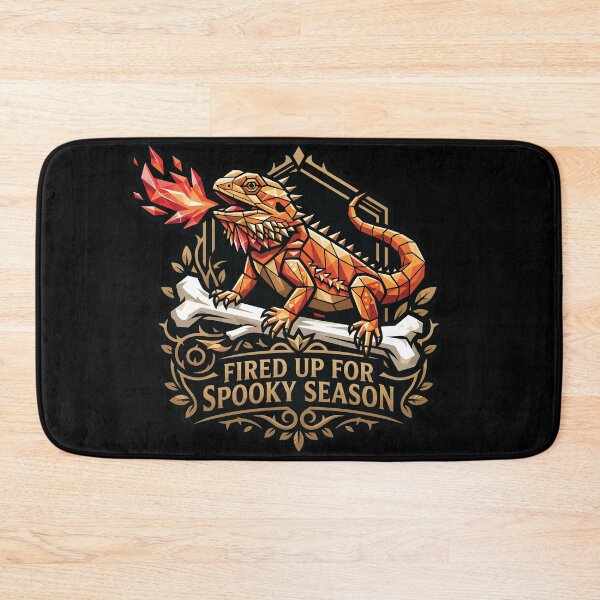 Item preview, Low Poly Bearded Dragon Fire Breathing Spooky Season Graphic designed and sold by ZUMERI.
