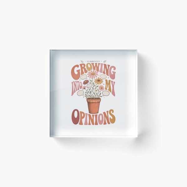 Item preview, Retro Feminine Floral Growing Into My Opinions designed and sold by ice-apparel.