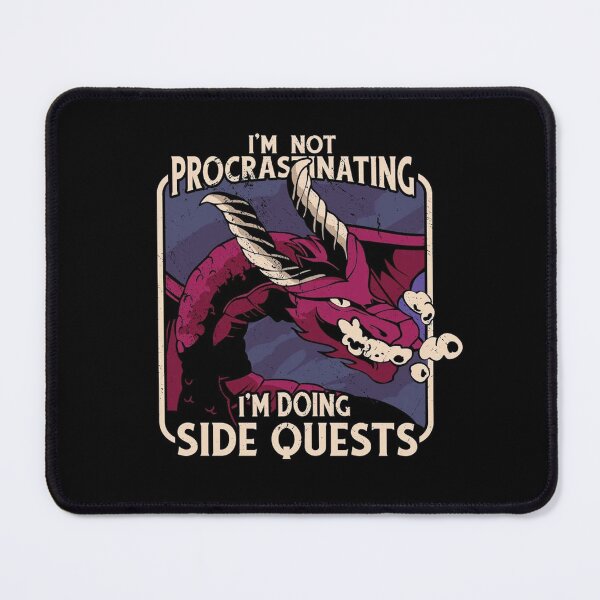 Item preview, Im Not Procrastinating, Im Doing Side Quests Adhd fantasy designed and sold by HerbalBlue.