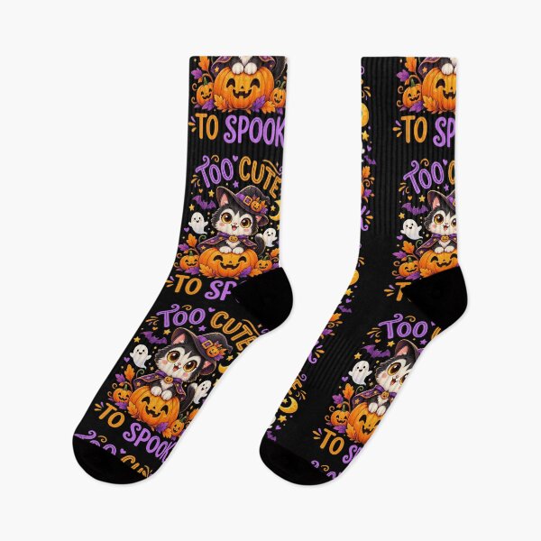 Item preview, Too Cute to Spook Halloween Cat Witch – Cute Kawaii Halloween Gift designed and sold by Bright08.