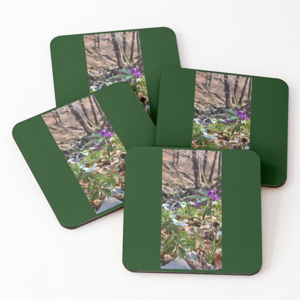 Item preview, Purple Spring Wildflowers in Sunny Forest designed and sold by ObjectAndNature.