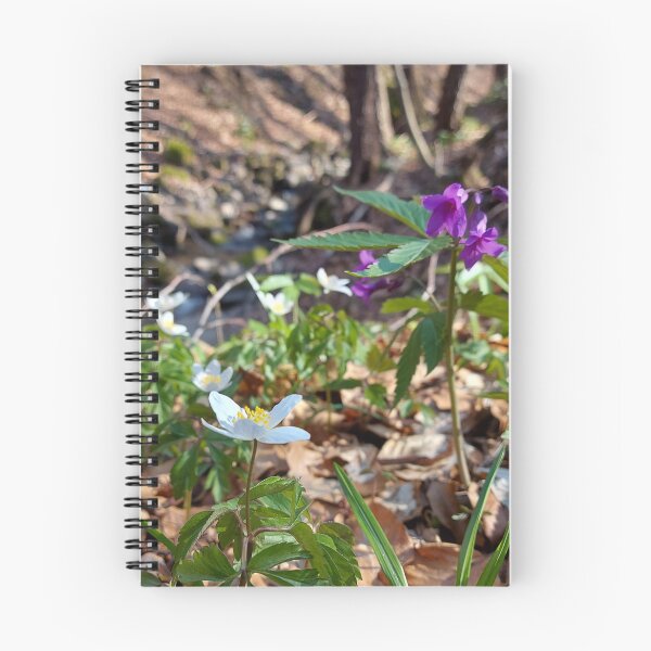 Item preview, Purple Spring Wildflowers in Sunny Forest designed and sold by ObjectAndNature.