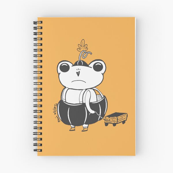Item preview, Sad Frog Halloween Pumpkin Costume - Fine Line Black and White Digital Art designed and sold by ThaisMelo.