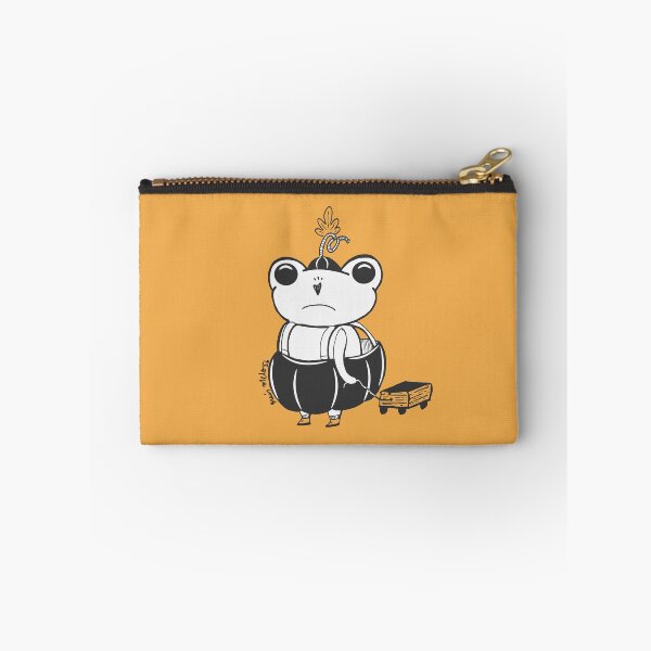 Item preview, Sad Frog Halloween Pumpkin Costume - Fine Line Black and White Digital Art designed and sold by ThaisMelo.
