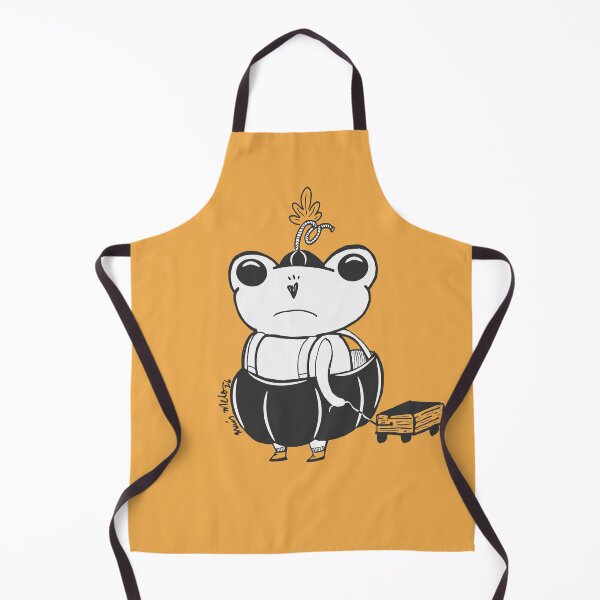 Item preview, Sad Frog Halloween Pumpkin Costume - Fine Line Black and White Digital Art designed and sold by ThaisMelo.