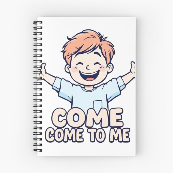 Item preview, Cute Boy Giving Hugs "Come To Me" Cartoon Illustration designed and sold by VeleS68.