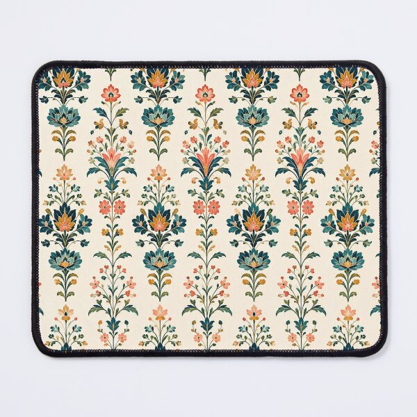 Item preview, Retro Midcentury Folk Floral Pattern designed and sold by Sandy Beach Decor.