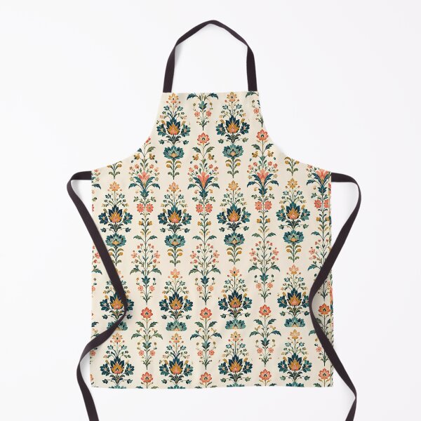 Item preview, Patrón floral folclórico retro de mediados de siglo designed and sold by Sandy Beach Decor.