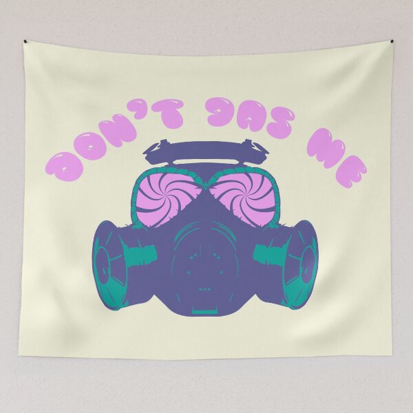 Item preview, Trippy Gas Mask | Retro Counterculture Art | Alternative Art designed and sold by Half Mess.
