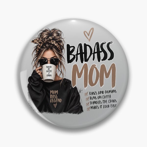Item preview, Badass Mom Coffee & Chaos – Funny Mom Gift designed and sold by lielie99.