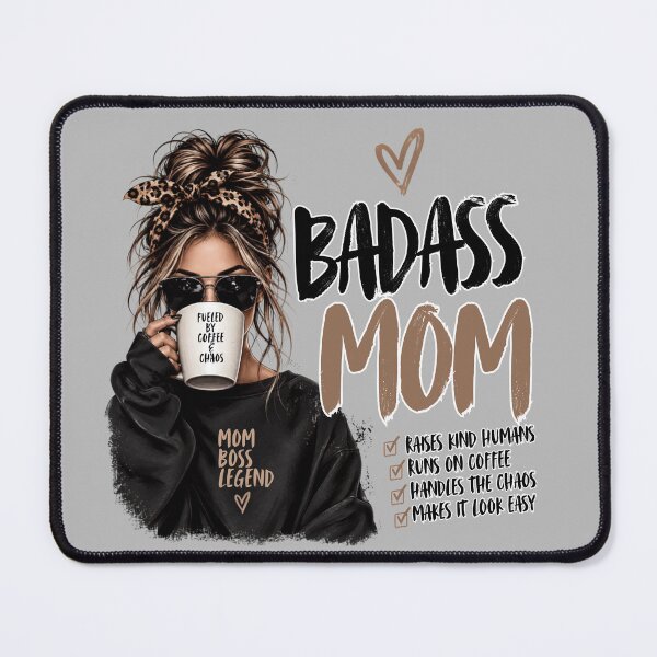 Item preview, Badass Mom Coffee & Chaos – Funny Mom Gift designed and sold by lielie99.