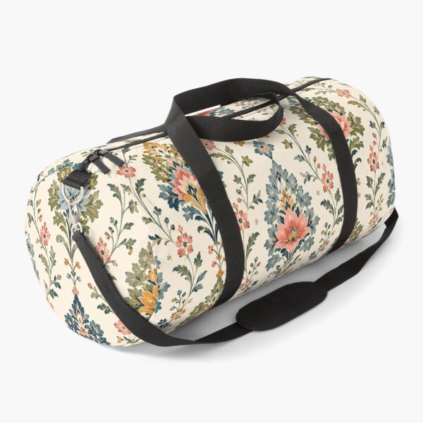 Item preview, Vintage English Folk Floral Damask designed and sold by Sandy Beach Decor.