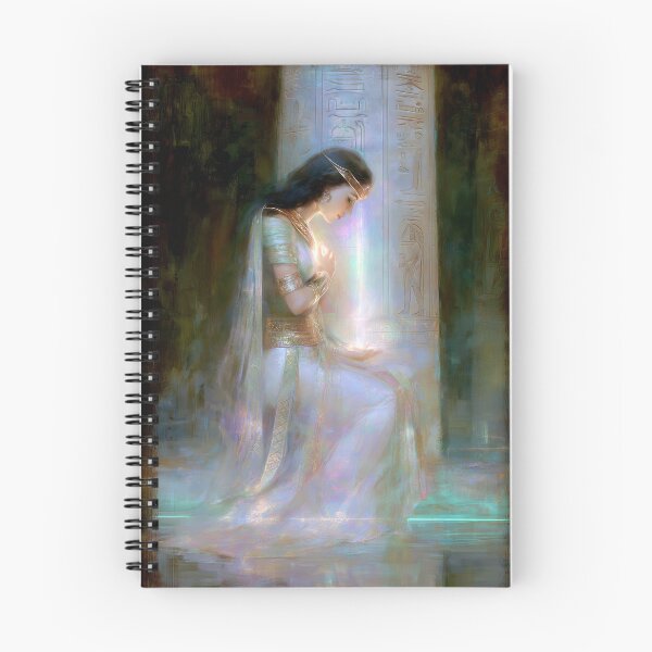 Item preview, Egyptian Goddess of Light – Mystical Temple Art designed and sold by All Souls Dream.