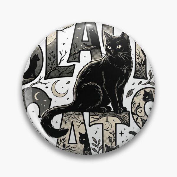 Item preview, Gothic Black Cats Dark Academia Woodcut Typography Art designed and sold by mood-draftsman.