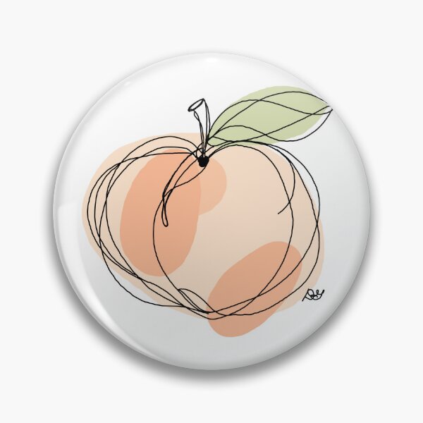 Item preview, The Peach Line Art Illustration designed and sold by Evil B Creative.