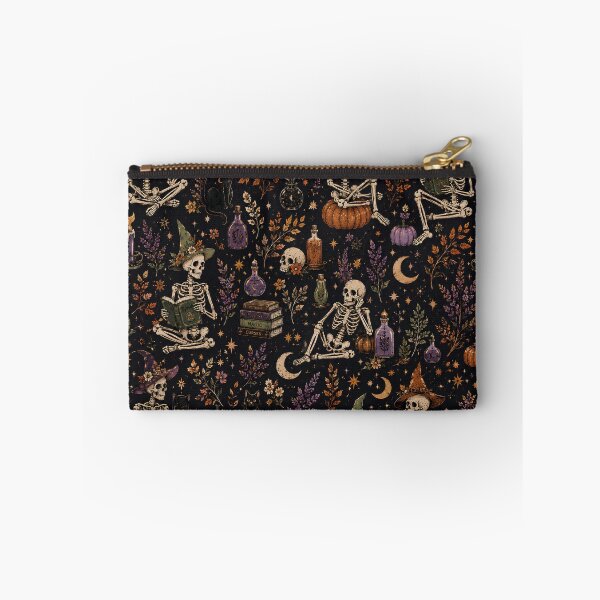 Item preview, Gothic Skeleton Witch Halloween Pattern designed and sold by Sandy Beach Decor.