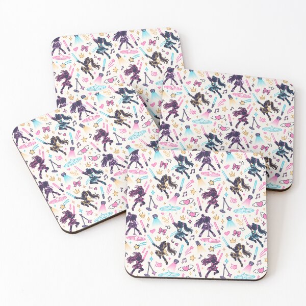 Item preview, Neon Idol Doodles — Seamless K-Pop Fan Art Pattern designed and sold by Fanverse Merchandise.