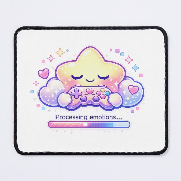 Item preview, Processing Emotions Pastel Kawaii Star Gamer Art designed and sold by Sommium .