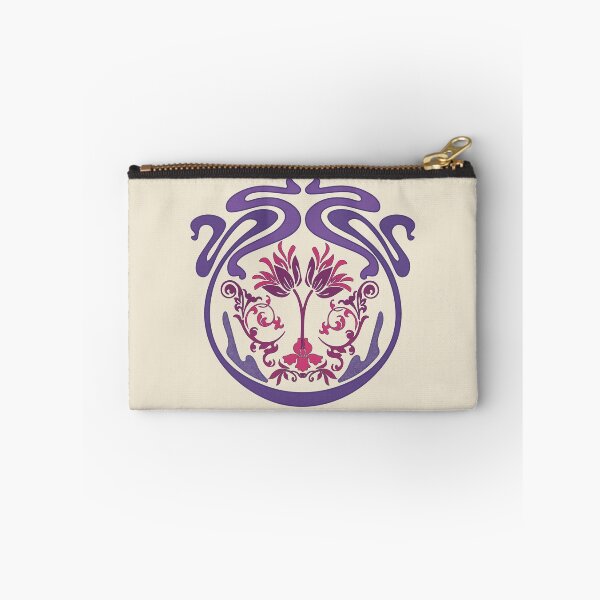 Item preview, Art Nouveau Floral Emblem Purple and Pink Graphic designed and sold by alizye.