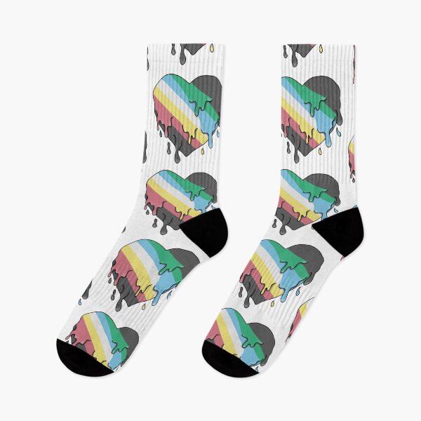 Item preview, Disability pride flag melting heart (Disability Pride Month) designed and sold by Becky-Marie.