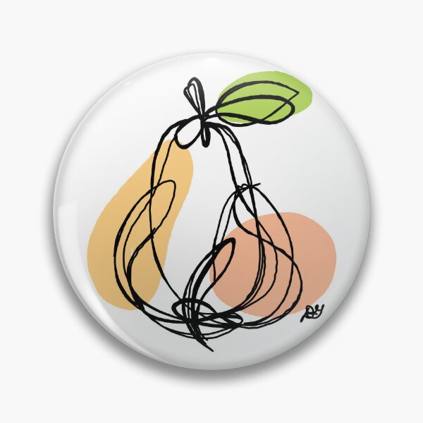 Item preview, The Pear Line Art Illustration designed and sold by Evil B Creative.
