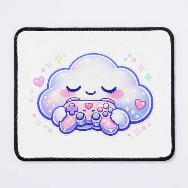Item preview, Cute Cloud Gamer Pastel Kawaii Controller Art designed and sold by Sommium .