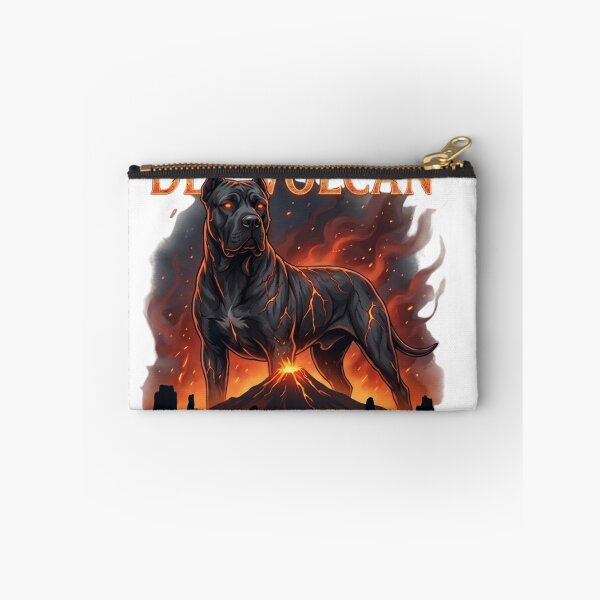 Item preview, Volcano Guardian Presa Canario Dog Fire Fantasy Emblem Sticker designed and sold by EfectoCreativo.