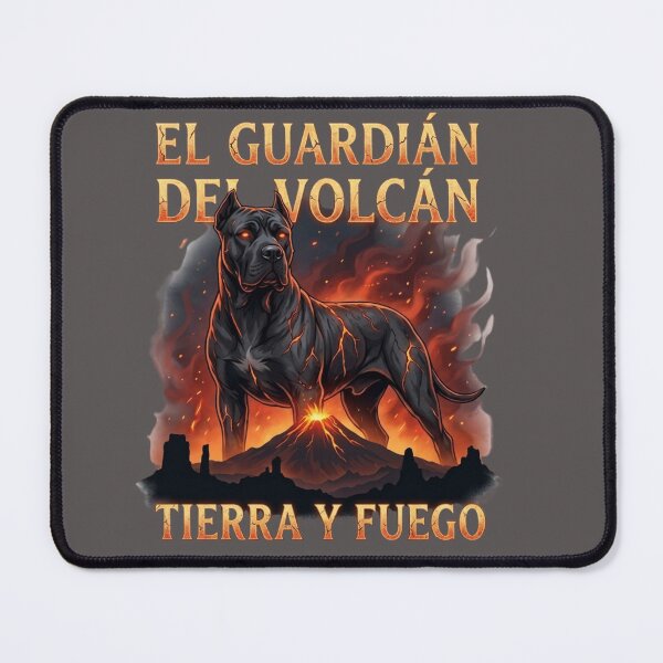Item preview, Volcano Guardian Presa Canario Dog Fire Fantasy Emblem Sticker designed and sold by EfectoCreativo.