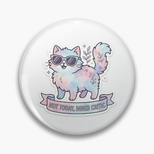 Item preview, Not today inner critic cute cat designed and sold by Ivory’s Art.