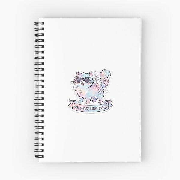 Item preview, Not today inner critic cute cat designed and sold by Ivory’s Art.