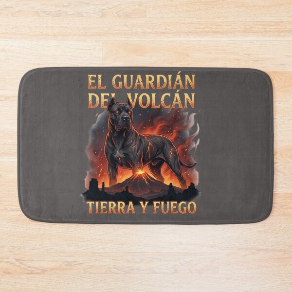 Item preview, Volcano Guardian Presa Canario Dog Fire Fantasy Emblem Sticker designed and sold by EfectoCreativo.
