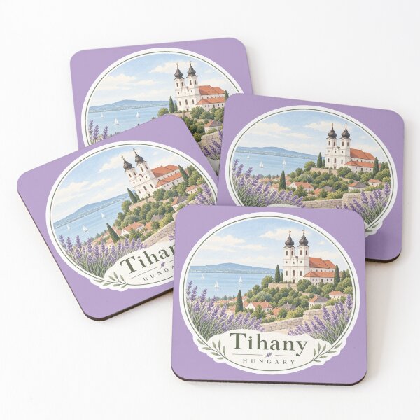 Item preview, Tihany Hungary Lake Balaton Lavender Travel Art designed and sold by GusiaTreasures.
