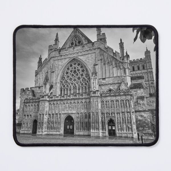 Item preview, Exeter Cathedral Gothic Architecture Black and White Fine Art Photography designed and sold by leonwoods.