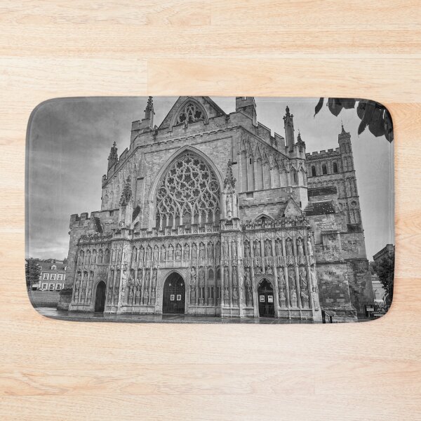 Item preview, Exeter Cathedral Gothic Architecture Black and White Fine Art Photography designed and sold by leonwoods.