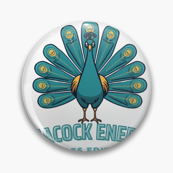 Item preview, Peacock Energy Sales Edition Sticker – Confident Peacock with Chart Feathers designed and sold by NKWealthDesign.