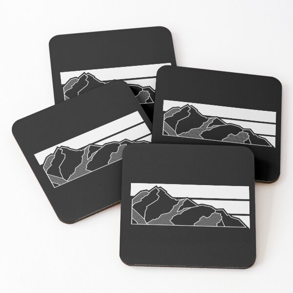 Item preview, Mountain Peaks — Minimalist Geometric Landscape Art designed and sold by Half Mess.