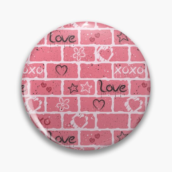 Item preview, Love Grunge Paint Splatter Brick Wall designed and sold by CreativeDraws42.