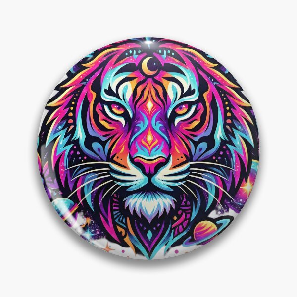 Item preview, Cosmic Roar Psychedelic Tiger Art designed and sold by Herodestroyer.