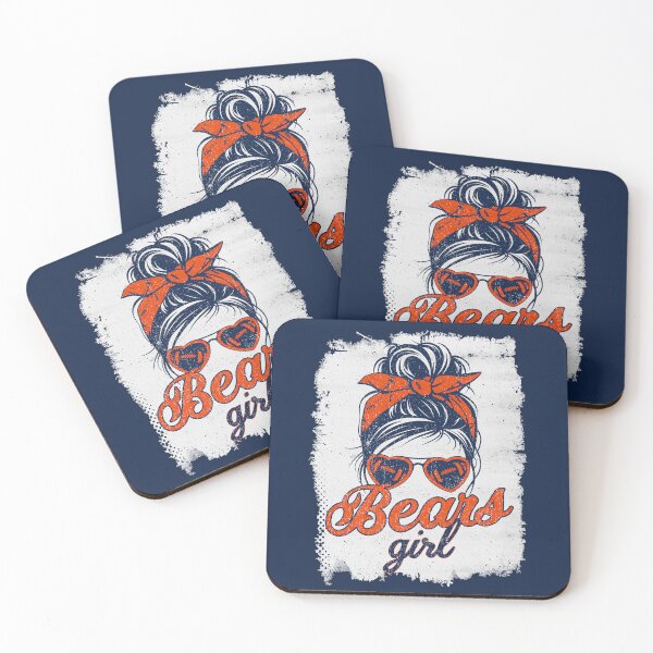 Item preview, Vintage Bears Girl Messy Bun Distressed Football Sports Team Spirit designed and sold by RockTheFeal.