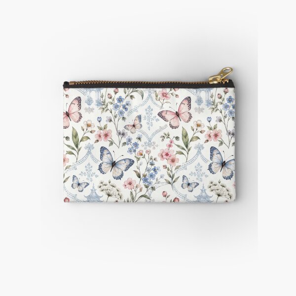 Item preview, Chinoiserie Butterfly and Wildflower Design designed and sold by Maria Dryfhout.