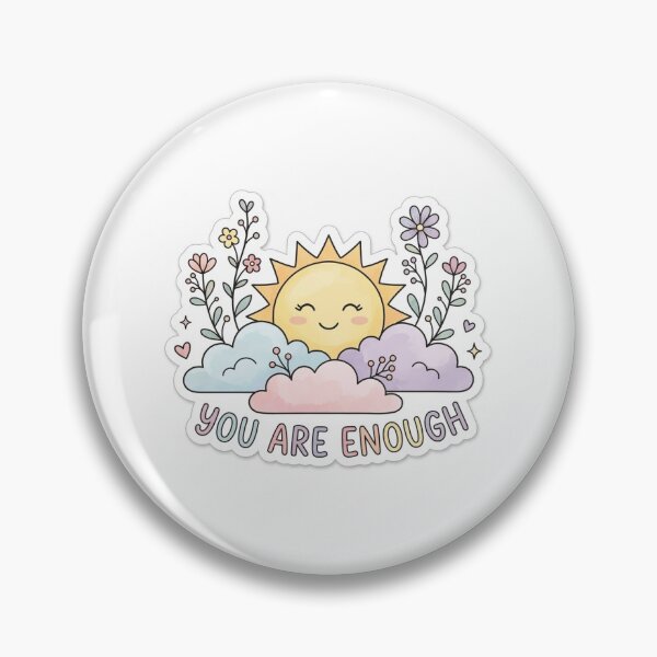 Item preview, You are enough cute sun and clouds designed and sold by Ivory’s Art.
