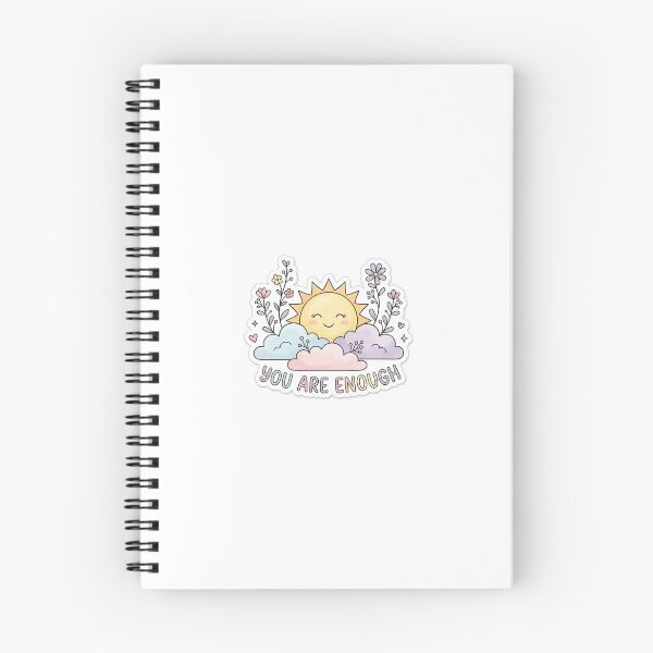 Item preview, You are enough cute sun and clouds designed and sold by Ivory’s Art.