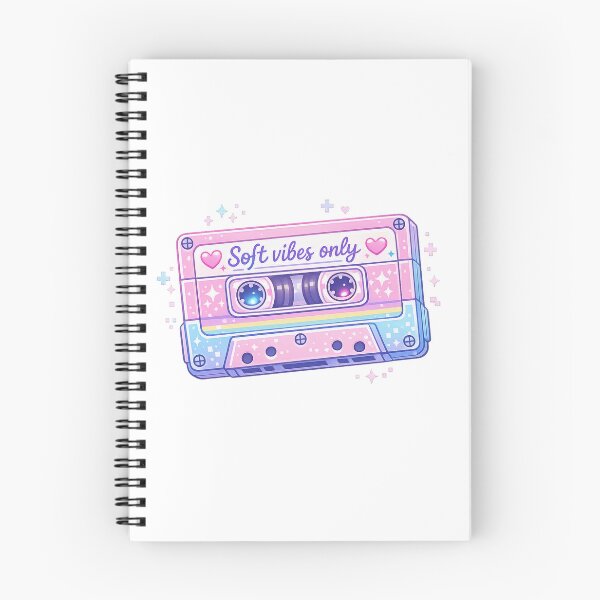 Item preview, Soft Vibes Only Pastel Cassette Aesthetic Art designed and sold by Sommium .