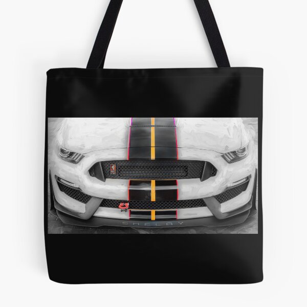 Item preview, 2020 Ford Shelby Mustang GT350 Twister Orange Muscle Car 3/4 Profile Art designed and sold by RichFrancoCars.