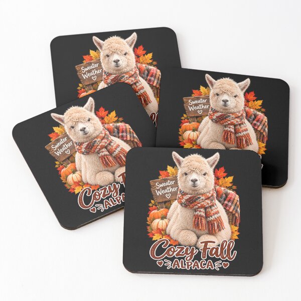 Item preview, Cozy Fall Alpaca – Sweater Weather designed and sold by ziiyou.