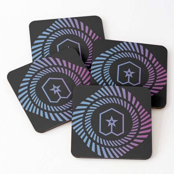 Item preview, Hypnotic Spiral Emblem | Twisted Geometric Art | Star Shield designed and sold by Half Mess.