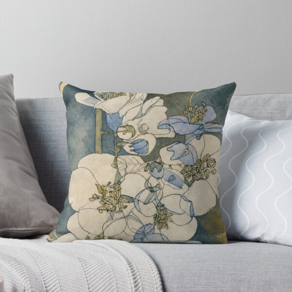Item preview, Art Nouveau Blue Floral designed and sold by cbfineart.
