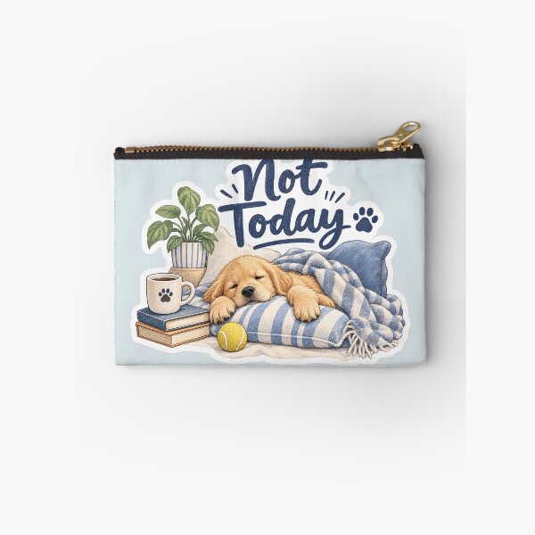 Item preview, Not Today Funny Sleepy Dog designed and sold by Sasas Design.