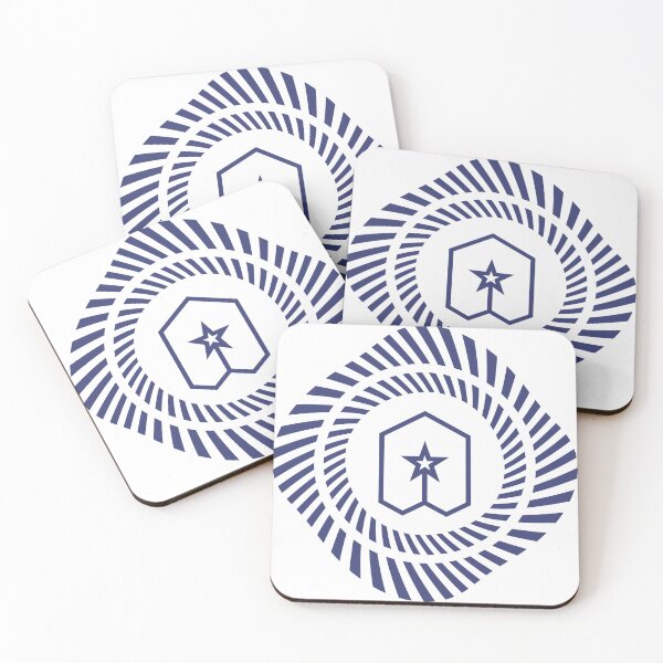 Item preview, Hypnotic Spiral Emblem | Twisted Geometric Art | Star Shield designed and sold by Half Mess.
